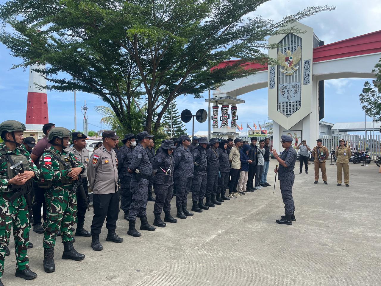 Perkuat Kewaspadaan Nasional di Wilayah Perbatasan RI–PNG, BNPP RI Dukung Operasi Terpadu di PLBN Skouw