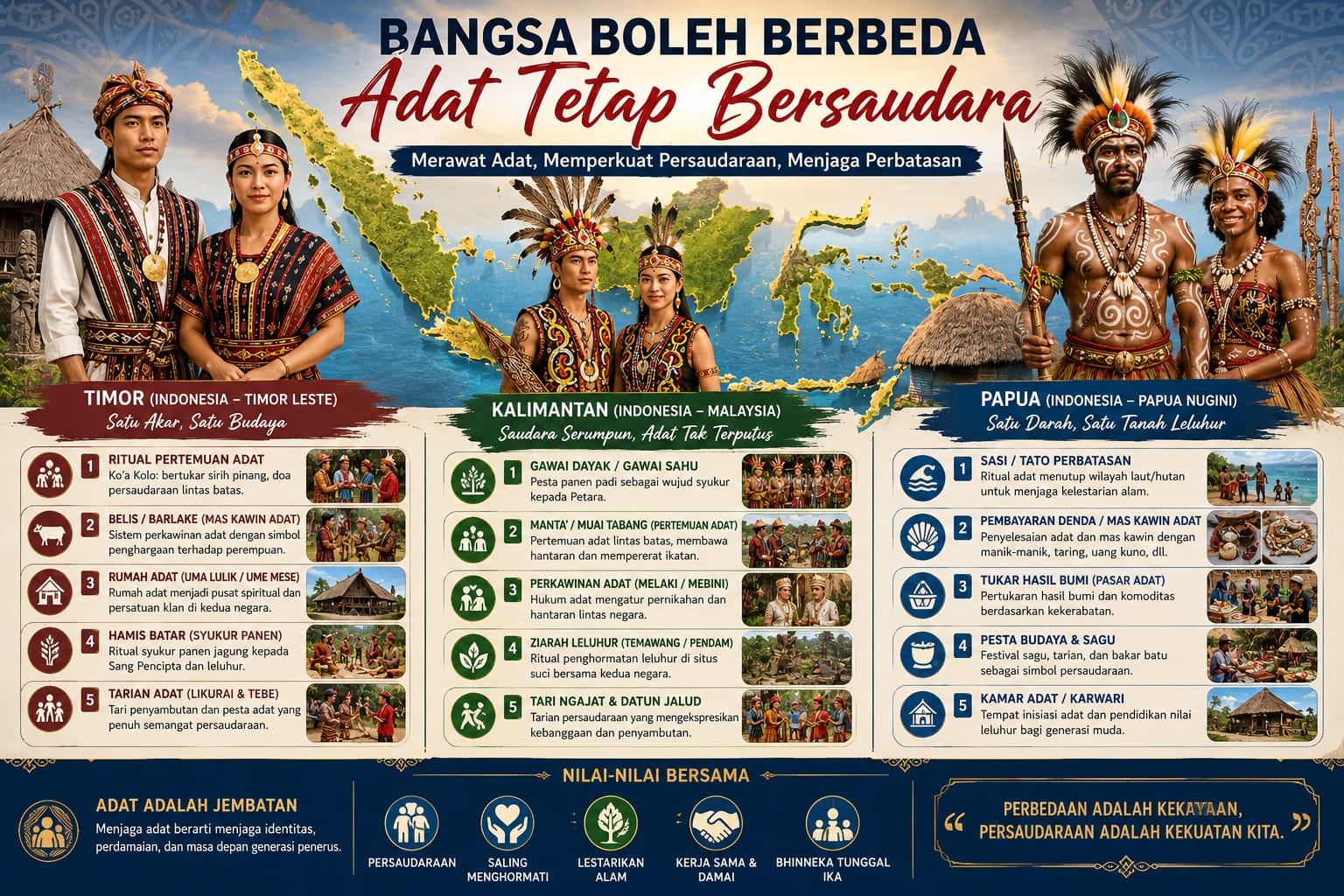 Bangsa Boleh Berbeda, Adat Harus Tetap Lestari