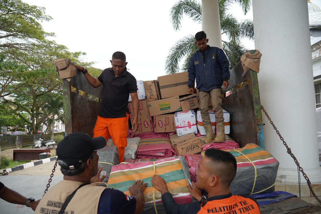 BNPP RI Salurkan Bantuan Kemanusiaan untuk Korban Bencana Alam di Aceh Timur