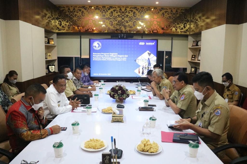 Bahas Pembangunan di Kabupaten Malaka, Bupati Malaka Kunjungi BNPP