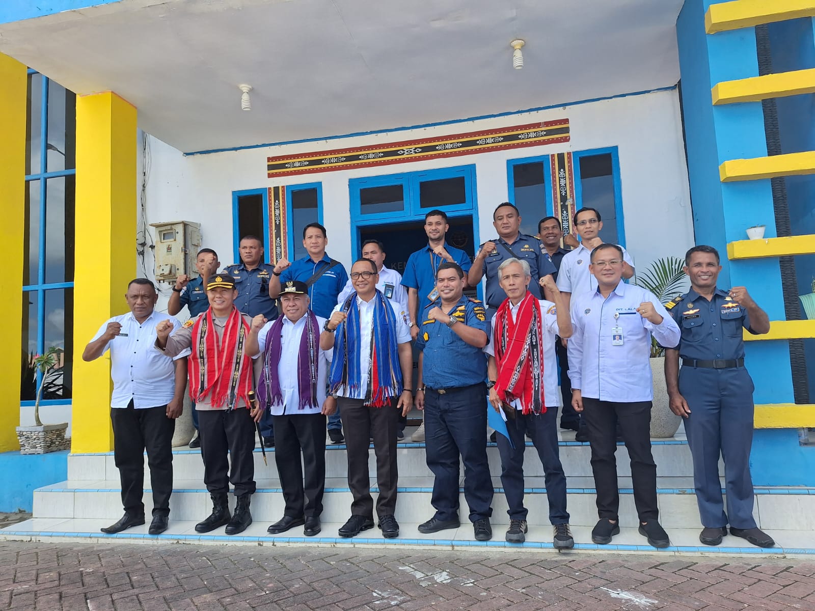 Deputi II BNPP Makhruzi Rahman Kunjungi Kantor UPP Kelas II Saumlaki, Bahas Fasilitas Pelabuhan