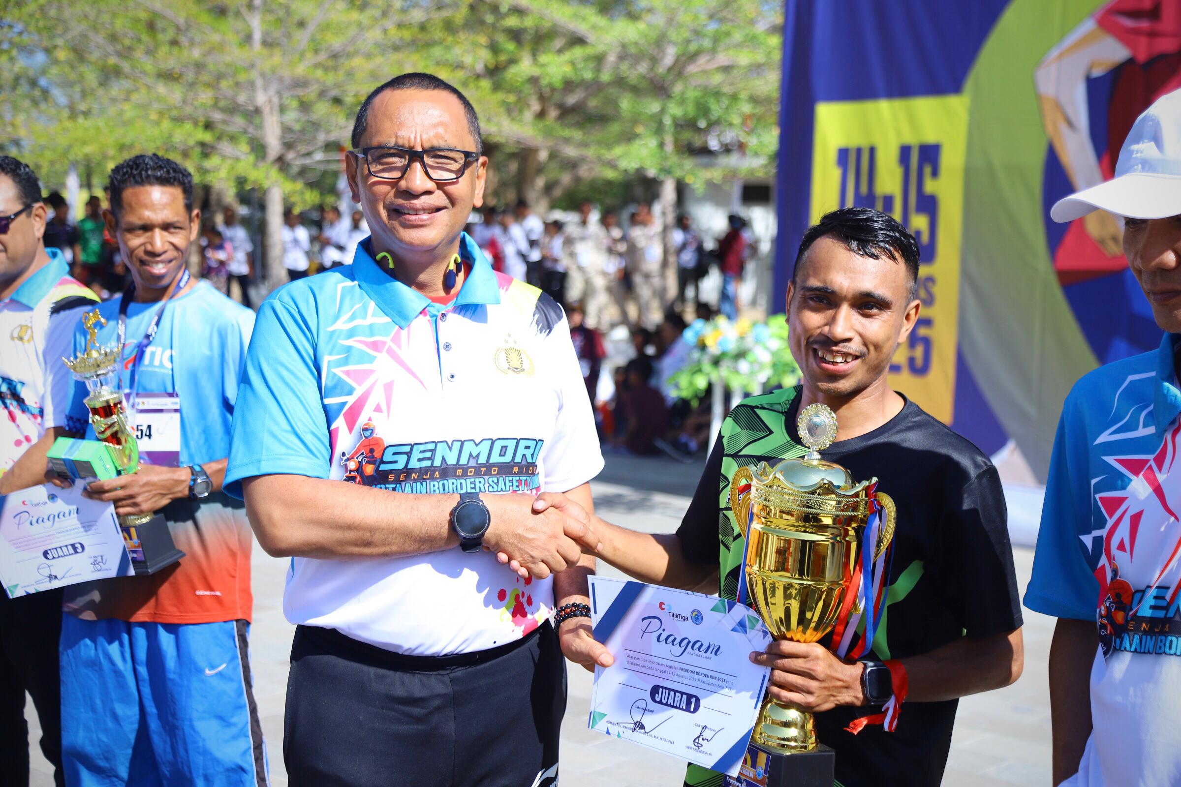 BNPP RI Gelar Freedom Border Run 2025, Satukan Semangat Kebangsaan di Perbatasan Motaain